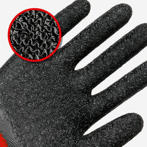 Guantes de Seguridad Recubiertos de Goma, Textura Granulada, Antideslizantes, 13 Puntadas, para la Industria de la Construcción, Protección para Trabajos de Uso General - Product Image 1