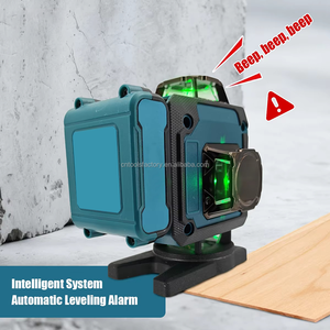 Livella Laser a Raggio Verde Senza Fili 360° °   <span class=keywords><strong>Strumento</strong></span> di Misurazione Autolivellante 4D a 16 Linee con Treppiede, Due Batterie e Cassetta degli Attrezzi - Product Image 5