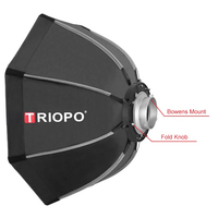 Triopo K2 90cm Photo Portable Bowens Mount Softbox Octogone Parapluie Softbox Avec Grille En Nid D'abeille pour Studio Strobe