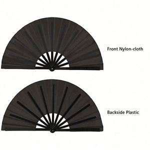 High Quality Custom 35Cm Bamboo Folding Kungfu Clack Portable Painted Hand <b>Fan</b> for Festival and Halloween - Product Image 1