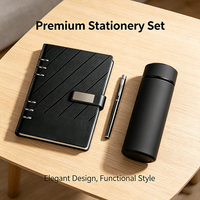 Coffret Cadeau d'Entreprise Haut de Gamme : Tasse Thermos Intelligente, Carnet A5 Rigide, Logo Personnalisé Sérigraphié ou Brodé – Cadeau de Luxe