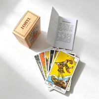 Fabricant de cartes Oracle haut de gamme personnalisées avec estampage à chaud argenté, bords dorés, impression vernie mate, jeu de divination