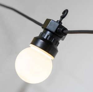 Commercial Quality Connectable <strong>White</strong> Globe Color Outdoor Home Patio Party Vintage Decor Led Festoon Solar G50 <strong>String</strong> <strong>Lights</strong> - Product Image 2