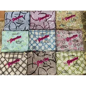 Ensemble de draps doubles en flanelle Jaqueline, 100% coton, imprimé, couleurs assorties, literie pour la maison - Product Image 3