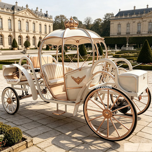 Cadre ajouré en fer forgé blanc avec décoration en couronne en haut, style cour européen - Product Image 1
