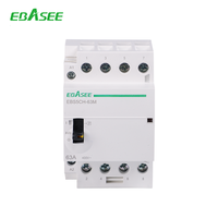 EBASEE Kontrol Rumah Tangga EBS5CH OEM/ODM 16A-100A DIN Rail AC 220V 240V 2P 4P 25a 32a 40a 63a 100 Ampere Kontaktor Modular Senyap