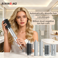Sèche-cheveux professionnel haute vitesse Binwang 110000 tr/min 1400W, 100 millions d'ions négatifs, auto-bouclant, 6 accessoires pour salon et domicile