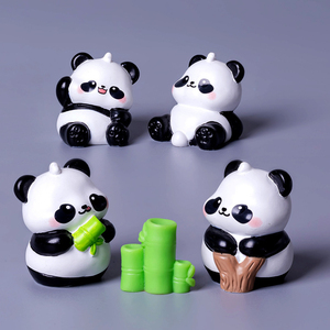 Últimos Diseños de Micropaisajes, Jardinería DIY, Creativo y Lindo Adorno Redondo con Muñeco de <span class=keywords><strong>Panda</strong></span>, Decoración para Coche, Escritorio, Pequeño Adorno - Product Image 4
