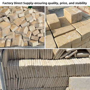Custom Non-slip Antique Limestone Stone Tiles For Outdoor Stone <strong>Pavers</strong> Modern For Swimming <strong>Pool</strong> <strong>Coping</strong> Villa Patio Hotel Plaza - Product Image 4