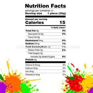 MINICRUSH Thạch Tráng Miệng Gelatin Sancks Các Loại Kẹo Thạch Thạch Hình Trái Cây Pop Đồ Uống Thạch Tiktok Trái Cây - Product Image 6