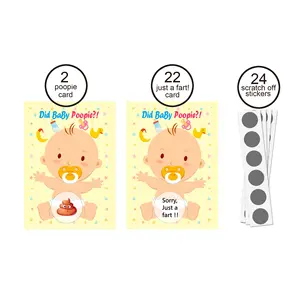 인기 성별 공개 아기 파티 게임 카드 베이비 샤워 생일 파티 공급 업체