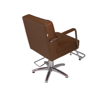 [ECCLIM]EC-010 Fauteuil de Barbier Premium en Acier Inoxydable, Mobilier Commercial Design Moderne, Toutes Saisons, Extérieur, Coiffure