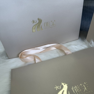 Bolsa de Regalo de Papel Resistente con Logotipo Dorado Personalizado para Ropa, Cosméticos y Perfumes, con Asa de Listón - Product Image 3