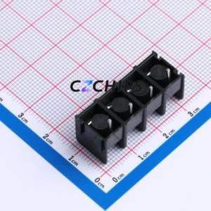 MX7620-7.62-04P-BK01-Cu-S-A Barrier Terminal Block Through hole,P=7.62mm Connector Two Sides 7.62mm 1x4P Straight Pin - Product Image 2
