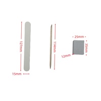 TinboBeauty – Kit professionnel de 3 limes à ongles portables, ensemble de manucure jetable avec éponge en bois, option logo personnalisé pour salon de manucure – Livraison rapide