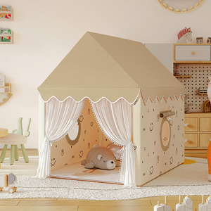Carpa <span class=keywords><strong>de</strong></span> Juego Infantil para Interiores y Exteriores, Diseño <span class=keywords><strong>de</strong></span> Casa <span class=keywords><strong>de</strong></span> Dibujos Animados Color Caqui, Pequeño Castillo <span class=keywords><strong>de</strong></span> Juguete para Niños, Regalo <span class=keywords><strong>de</strong></span> Cumpleaños y Festividades - Product Image 2
