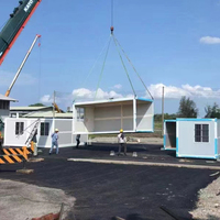 Maisons Préfabriquées Pliables en Acier 40 Pieds 20 Pieds, Abris de Stockage, Entrepôts Conteneurs, Magasins, Bureaux, Hôtels, Ateliers, Villas à Usage Commercial