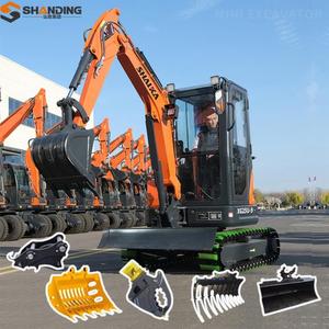 รถขุดขนาดเล็ก SHANDING จัดส่งฟรี 3.5 ตัน มาตรฐาน EPA Euro 5 เครื่องยนต์ Kubota รถขุดตีนตะขาบ ใช้ในฟาร์ม มือสอง 1 ตัน 2 ตัน รถขุดขนาดเล็กสำหรับใช้ในบ้าน - Product Image 6