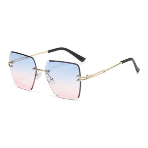 Lunettes de soleil de luxe unisexe sans monture 2025 – Tendance, polarisées UV400, confortables, avec logo personnalisé, élégantes et stylées, accessoire de <span class=keywords><strong>plage</strong></span> - Product Image 5