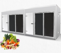 Pantalla portátil walkin congelador enfriador unidad de condensación de refrigeración precio de la sala de almacenamiento en frío de patatas frescas para almacenamiento de carne de pescado