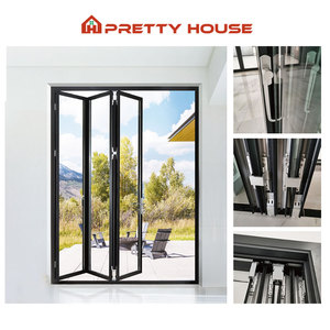 NFRC Portes pliantes en aluminium à impact résistant aux ouragans Balcon <span class=keywords><strong>Patio</strong></span> Lowe <span class=keywords><strong>Porte</strong></span> <span class=keywords><strong>coulissante</strong></span> et <span class=keywords><strong>pliante</strong></span> en verre <span class=keywords><strong>Prix</strong></span> - Product Image 3