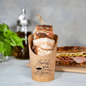 Fabricant <span class=keywords><strong>professionnel</strong></span> de cornets en papier pour frites, seaux à popcorn, gobelets à chips en kraft brun à emporter - Product Image 6