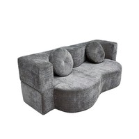 Canapé-lit modulaire gonflable en tissu, style rétro antique, une place, détachable, lavable, pliable, double usage, pour petit appartement