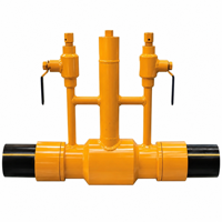 Válvula de Bola Manual con Brida de Gas PE-F.S (Acero al Carbono) OEM