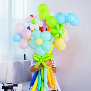 DIY लंबी Thickened जादू लेटेक्स लांग गुब्बारा खुश जन्मदिन की पार्टी सजावट शादी की पार्टी फूल गुब्बारे में लंबे समय 360