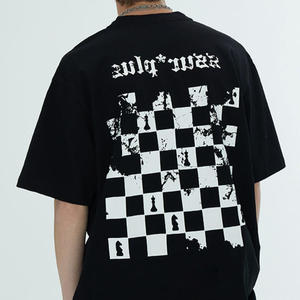 T-shirt streetwear blanc en jersey de coton lourd de haute qualité, impression DTG personnalisée du logo - Product Image 1