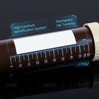 Tube à centrifuger stérile jetable de 50 ml, brun ambré, avec couvercle à vis gris, en PP, gradué, conique, résistant à la lumière, consommables de laboratoire en vrac
