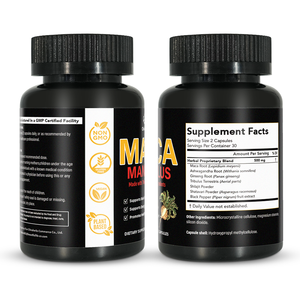 Cápsulas de Raíz de Maca Chinaherbs, Mayor Energía, Apoyo Integral para la Salud, Polvo de Raíz de Maca - Product Image 1