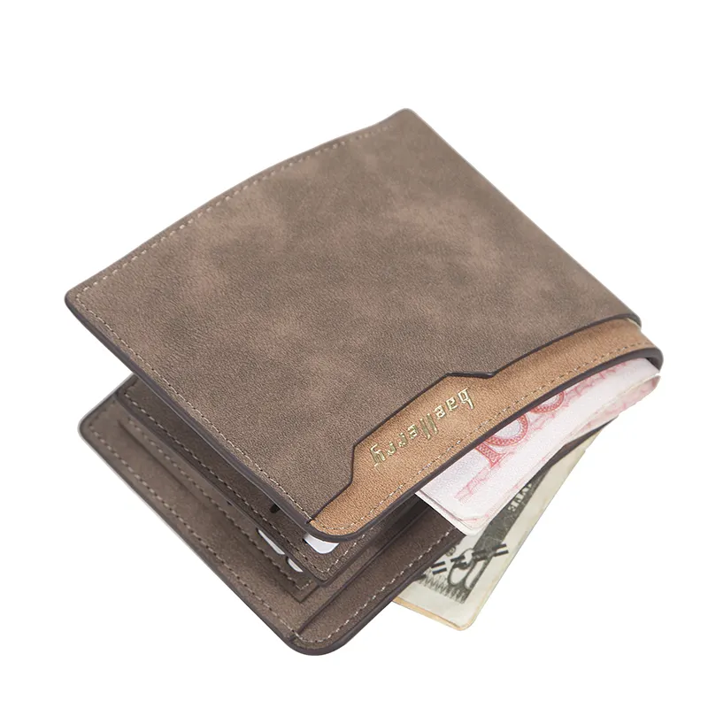 Baellerry Directly Factory Short Wallets For Men,Male PU Leather Coin Purse Cow Bag Men's Wallet Brands,Card holder Case