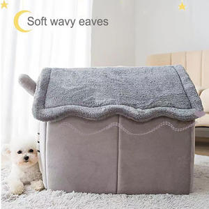 Nid de couchage chaud en peluche panier nid de chat lit maison chien maison doux lit pour animaux de compagnie pour chiens et chats - Product Image 5