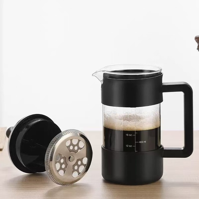 French Press Coffee & Tea Maker Set with Coffee Pot Hand Drip Filter Cold Brew Device Tea Cup