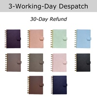 Yihe petit cuir Saffiano B5 anneau de planificateur plus large Agenda classeur insère des onglets de séparation/poches de reliure 10 couleurs existantes