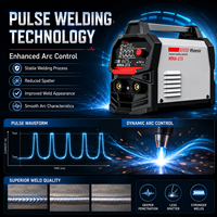Nueva Máquina de Soldadura de Arco con Motor de Corriente Continua OBO, MMA Pulse 315A 220V con Pantalla LCD Inteligente para el Hogar y Taller, CE