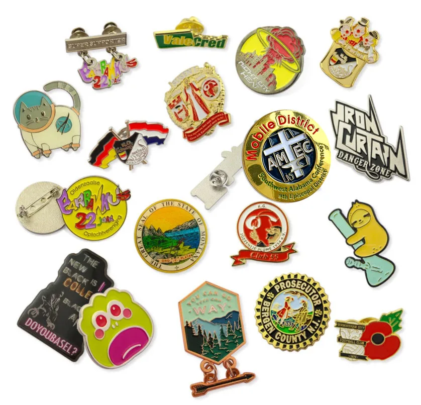 No Minimum Order Custom Cheap Badge, Personalized Enameled Pin, Custom Metal brooch