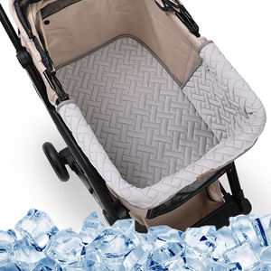 เบาะรองนั่งรถเข็นสุนัขแบบเย็นสบายสำหรับฤดูร้อน ลายพิมพ์นุ่มนวล ซักได้ - Product Image 5