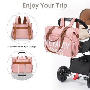 <span class=keywords><strong>Mejor</strong></span> personalizado fresco caliente Rosa grande luz grande estilo bolsa de pañales <span class=keywords><strong>mochila</strong></span> para muñeca niño niña - Product Image 5