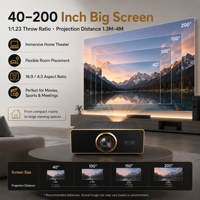 Projecteurs LED LCD personnalisés HY300 4k 1080P Home Cinéma 1600 Lumens ANSI Smart Android APP 5g Wifi Vidéo Beamer TV