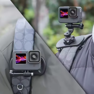 Ringteam pour DJI Action Sports Camera Backpack Mount avec Clip de sangle d'épaule Fixation de la poitrine <span class=keywords><strong>Gopro11</strong></span> 10 9 8 7 Camera Accessory - Product Image 6