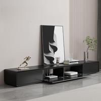 Meuble TV ergonomique résistant aux intempéries, style européen moderne, en bois massif et marbre, pour salon, salle à manger, hôtel