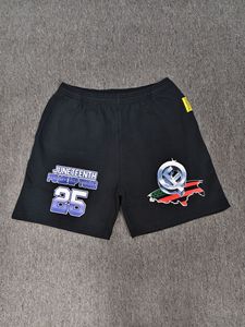 กางเกงขาสั้นลำลองลายตัวอักษรผ้าฝ้ายสำหรับผู้ชาย - Product Image 3