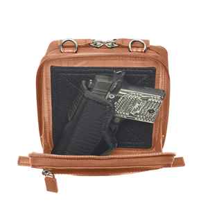 Premium Handtas Van Koeienhuid Met Portemonnee Met Crossbody-Holster En Verstelbare Schouderriem Voor Verborgen Dragen - Product Image 3