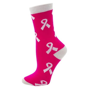 थोक गुलाबी रिबन नरम खेल जुर्राब महिला स्तन कैंसर जागरूकता मोजे - Product Image 3