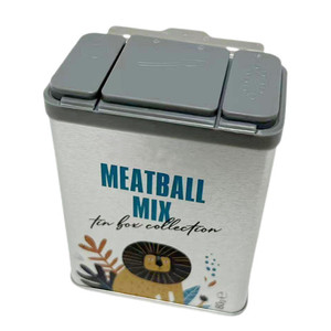 Nhà Máy Bán Buôn Gia Vị Đóng Gói Lon Hộp Kim Loại Lật Hình Chữ Nhật Rỗng Hộp Thiếc Gia Vị Cấp Thực Phẩm Có Nắp - Product Image 3