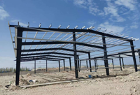 Taller y Garaje Prefabricado Moderno con Estructura de Acero Resistente, Almacén Industrial Metálico con Garantía de 5+ Años