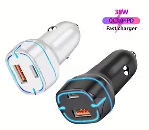Fast <b>Charging</b> Car Phone Station Charger 2 in 1 LED Digital Display Retractable 2 <b>Cables</b> <b>Type</b> <b>C</b> PD Quick Adapter for Phone 16 - Product Image 1