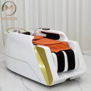 Cama de champú de salón eléctrica automática más nueva con terapia de agua de cabeza de Spa, masaje y vaporizador-Silla de lavado de cabello para Spa de belleza - Product Image 3